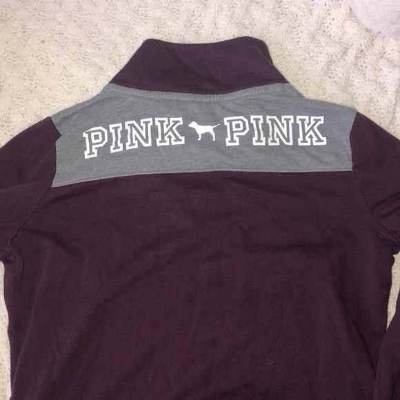 VICTORIA SECRET PINL half zip sweater - Picture 3 of 3